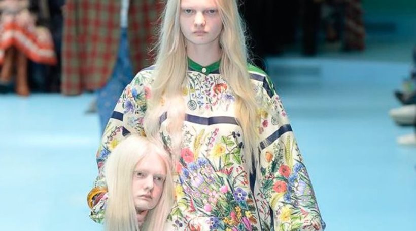 Επίδειξη «θρίλερ» απ’τον Gucci:Τα μοντέλα κρατούσαν τα κομμένα κεφάλια τους