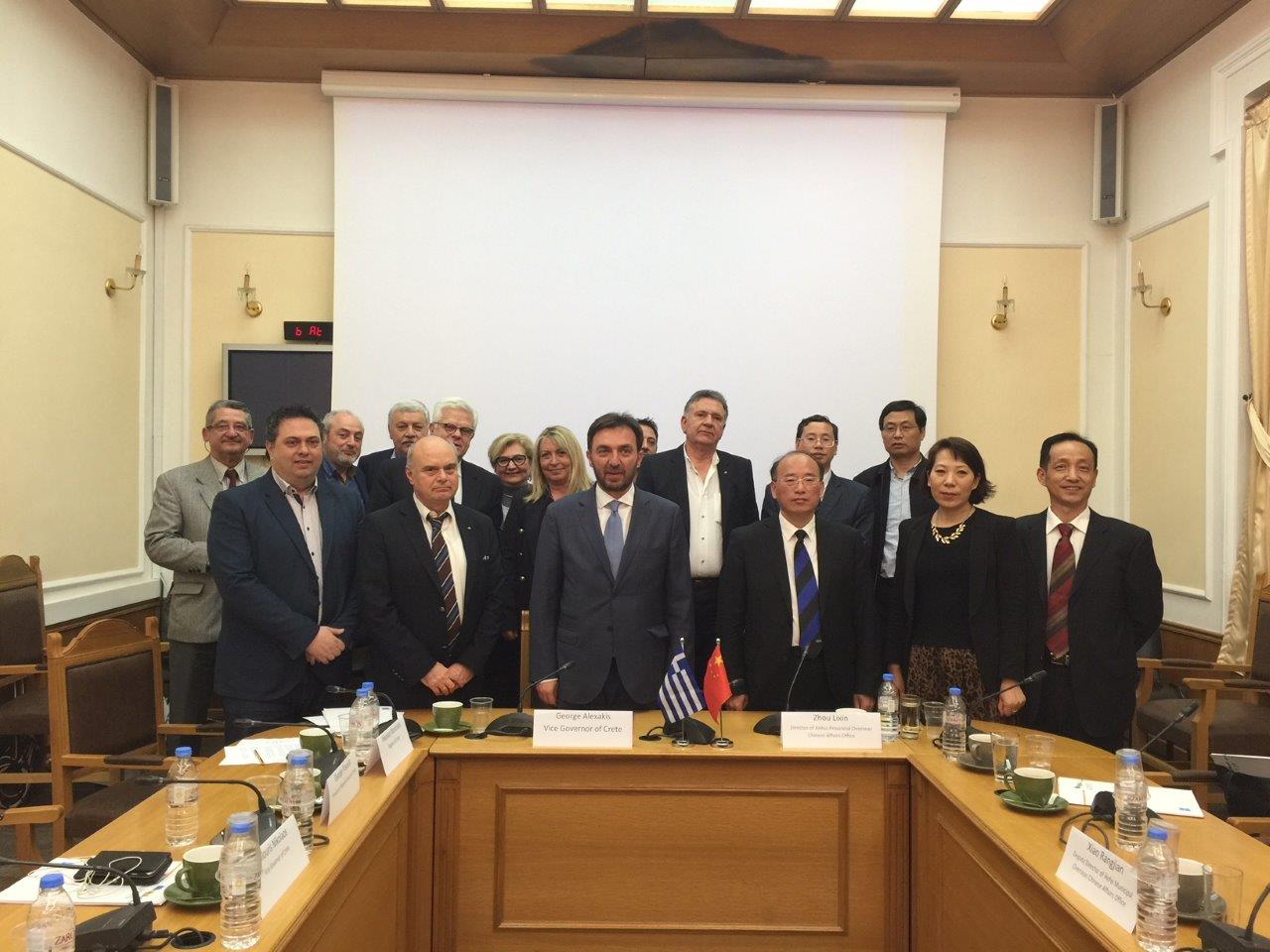 Σύμφωνο συνεργασίας μεταξύ Π.Κ και της Κινεζικής Επαρχίας Anhui