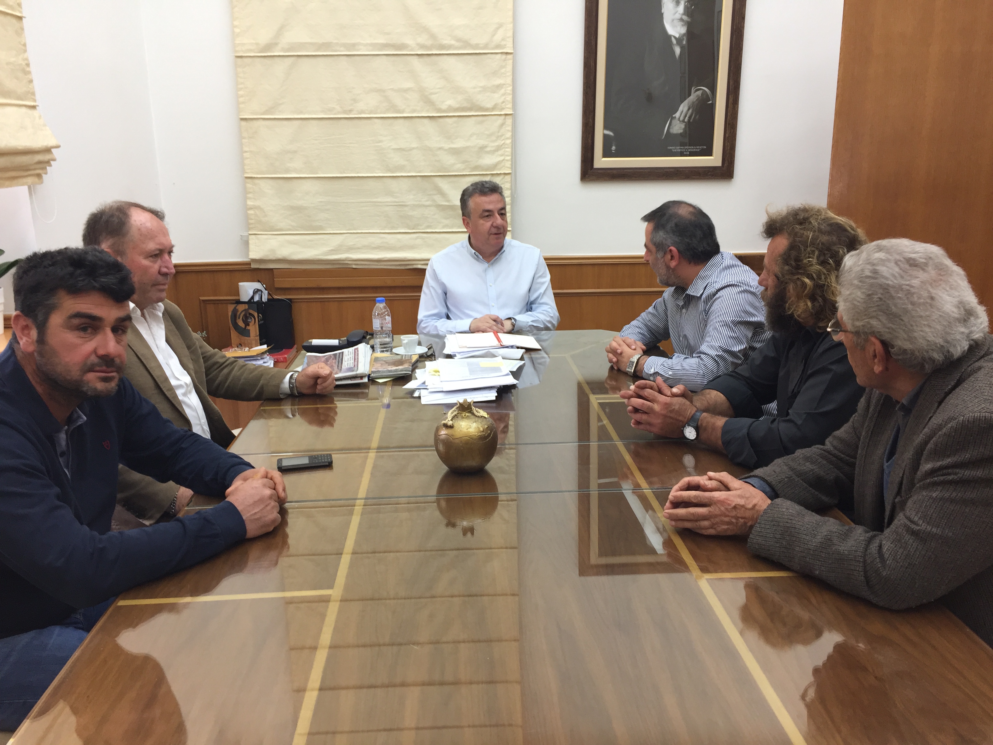Συνάντηση στην Περιφέρεια για την άρδευση του Δήμου Οροπεδίου Λασιθίου