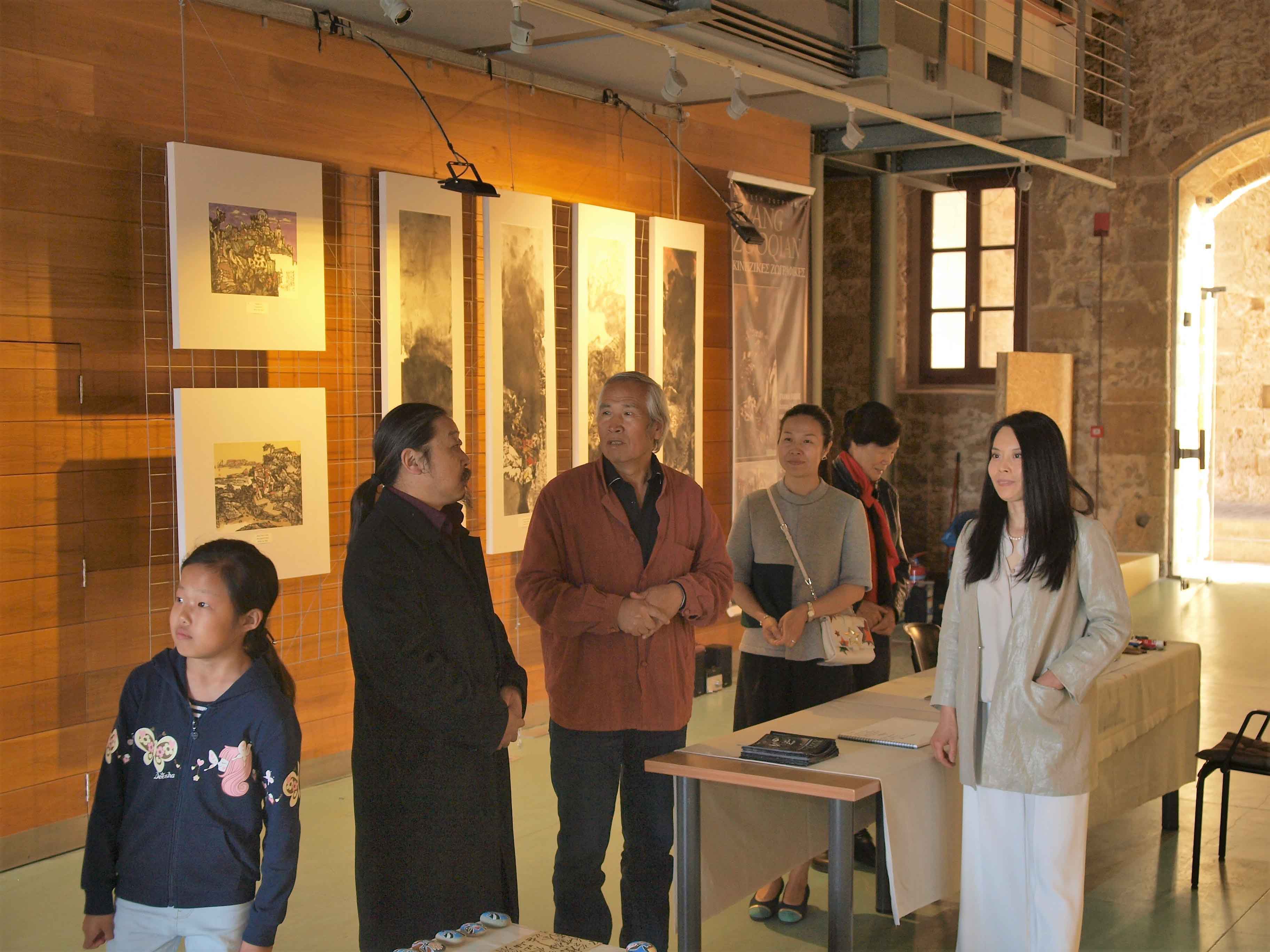 Άνοιξε για το κοινό η έκθεση του Κινέζου ζωγράφου Wang Zuoqian στα Χανιά