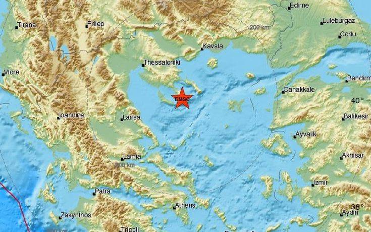 Σεισμός στην Χαλκιδική έγινε αισθητός και στην Θεσσαλονίκη