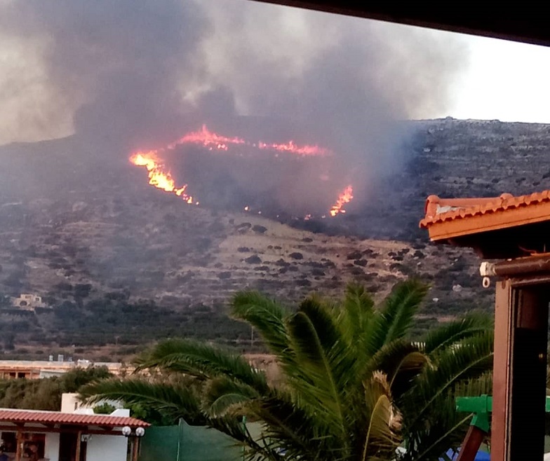Υπό μερικό έλεγχο η φωτιά στα Φαλάσαρνα – Πόσα στρέμματα γης κάηκαν
