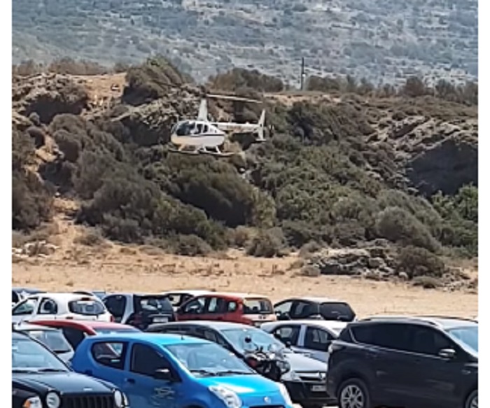 Ελικόπτερο με Ελβετό τραπεζίτη προσγειώθηκε στα Φαλάσαρνα (βίντεο)