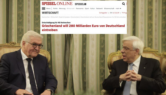Spiegel με “άρωμα” Κρήτης: «Η Ελλάδα διεκδικεί 280 δις από την Γερμανία»