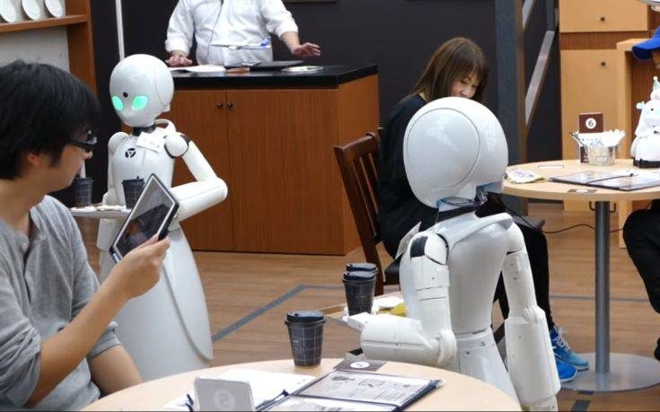 Η καφετέρια με τα ρομπότ-σερβιτόρους που ελέγχονται από παράλυτους