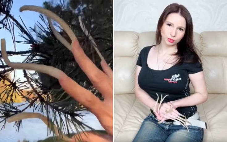 Η γυναίκα με τα πιο μακριά νύχια της Ρωσίας δείχνει την καθημερινόητα