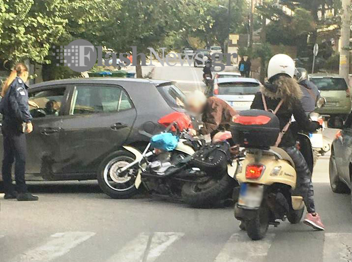 Μια ακόμη μοτοσικλέτα «έπεσε» στην άσφαλτο στα Χανιά (φωτο)