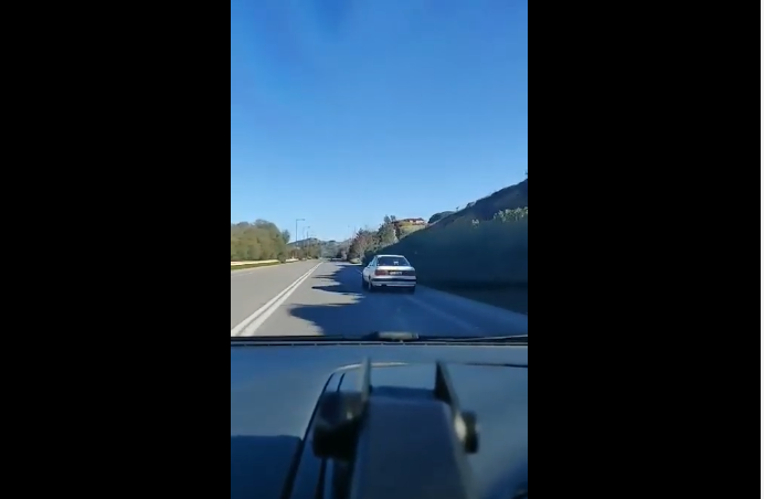 Απαράδεκτος οδηγός έκανε αναστροφή στον ΒΟΑΚ (βίντεο)