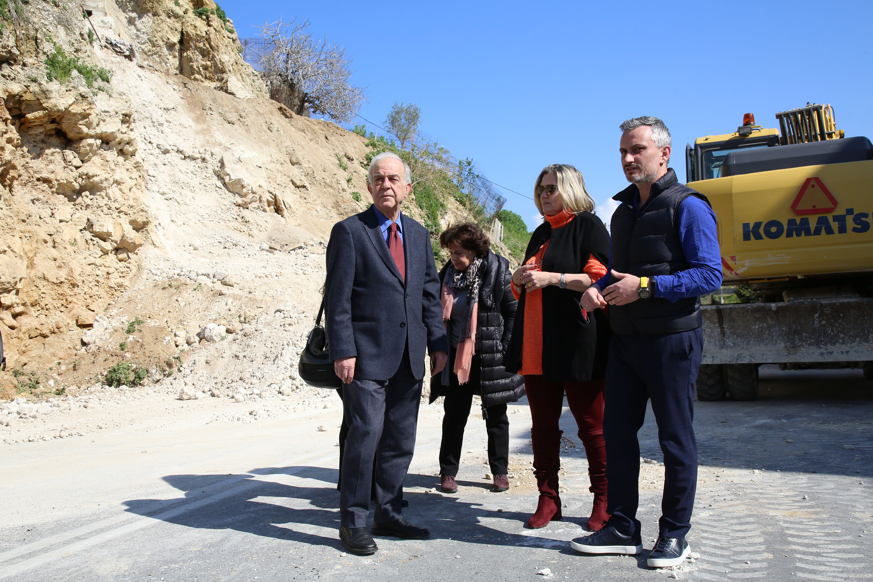 Άμεσα μέτρα για την κατολίσθηση της οδού Αστρινάκη από τον Δήμο Ηρακλείου