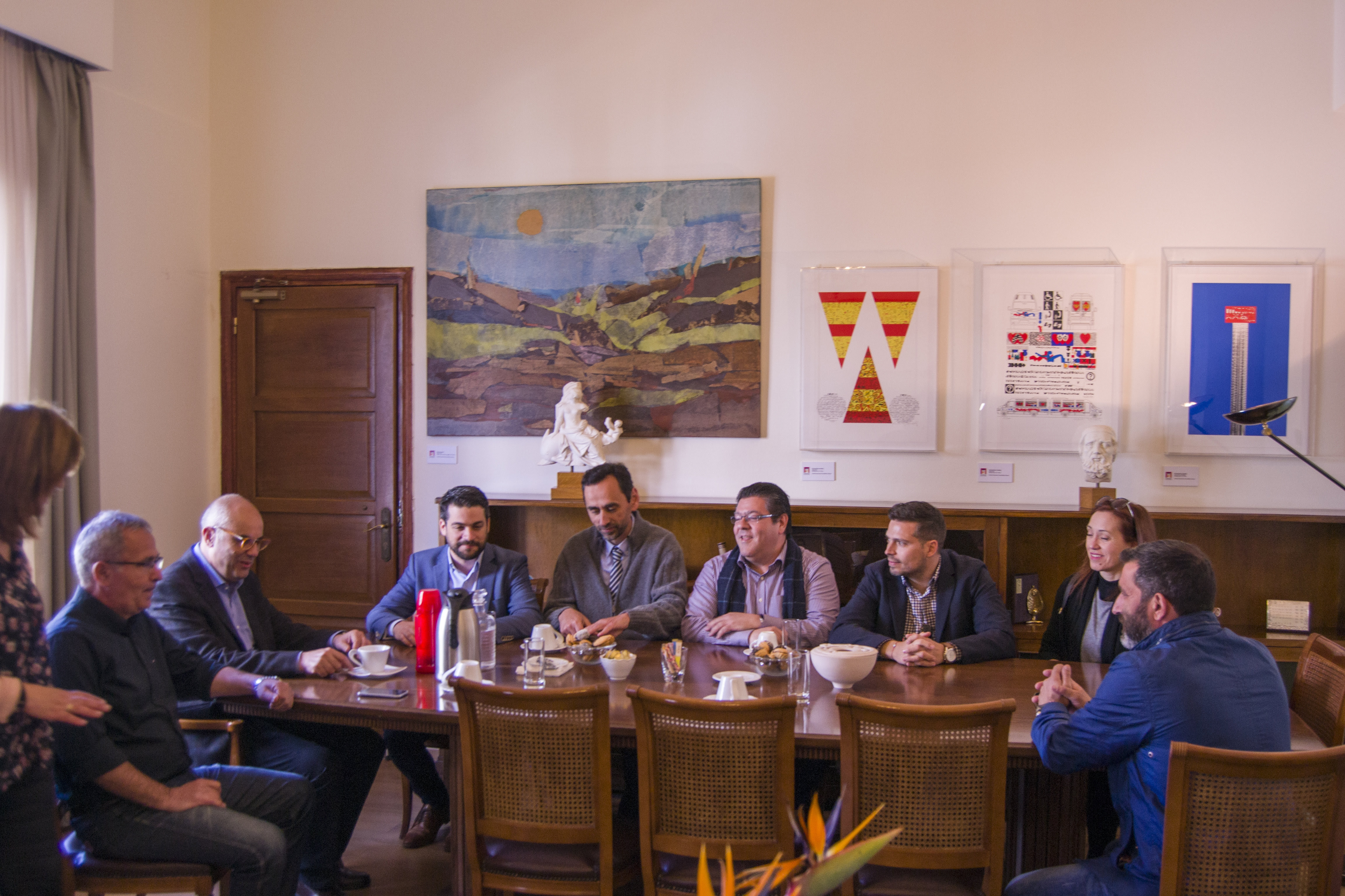 Συνάντηση Παναγιώτη Σημανδηράκη με τον Δήμαρχο Χανίων Τάσο Βάμβουκα