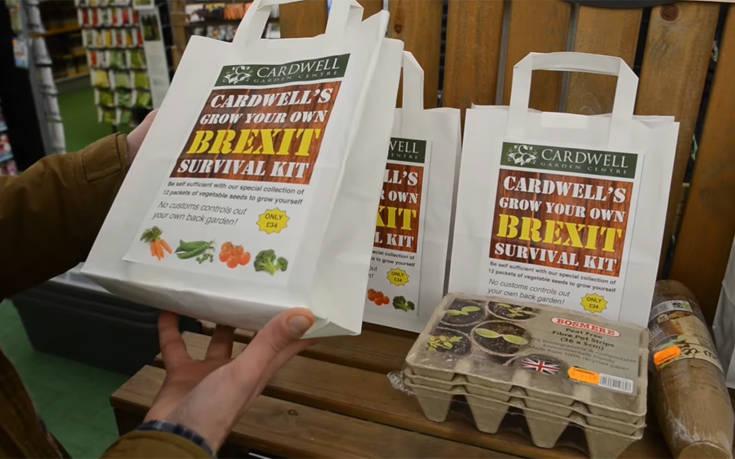 Πακέτο επιβίωσης για το Brexit άρχισε να πουλά φυτώριο στην Αγγλία
