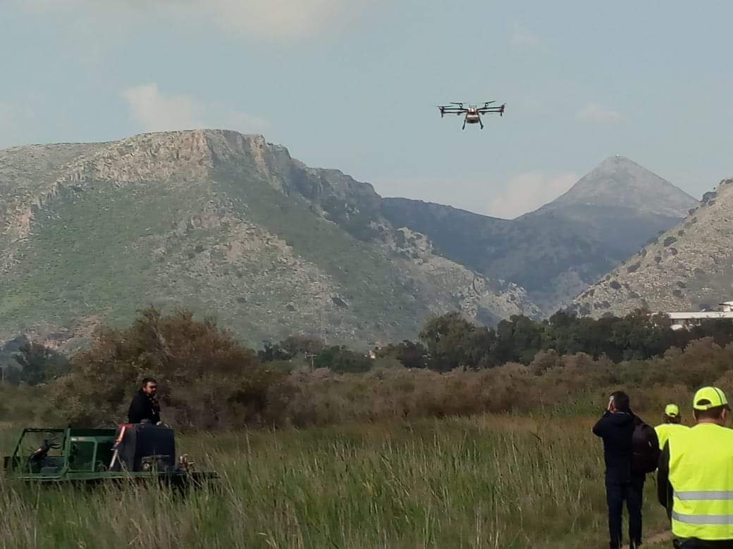 Ηράκλειο: Με drone η μάχη κατά των κουνουπιών (φώτος)