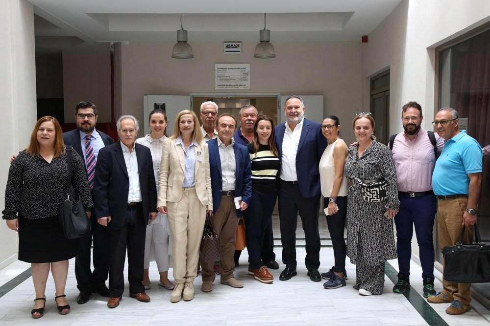 Επίσκεψη του Γιάννη Κουράκη σε Πρωτοδικείο, Εφετείο και Δικηγορικό Σύλλογο Ηρακλείου