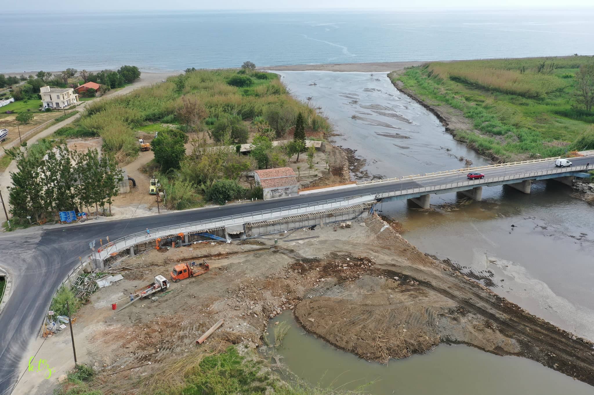 Η γέφυρα του Πλατανιά μετά την αποκατάσταση των ζημιών (φωτο)