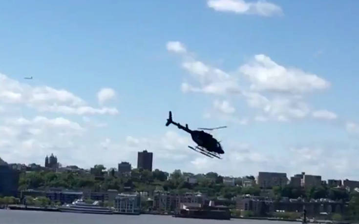 Ελικόπτερο έπεσε στον ποταμό Hudson της Νέας Υόρκης