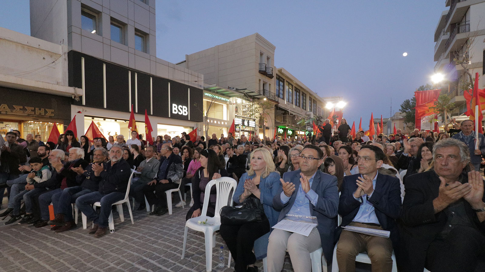 H κεντρική προεκλογική συγκέντρωση του ΚΚΕ στο Ηράκλειο με ομιλητή τον Δημήτρη Κουτσούμπα