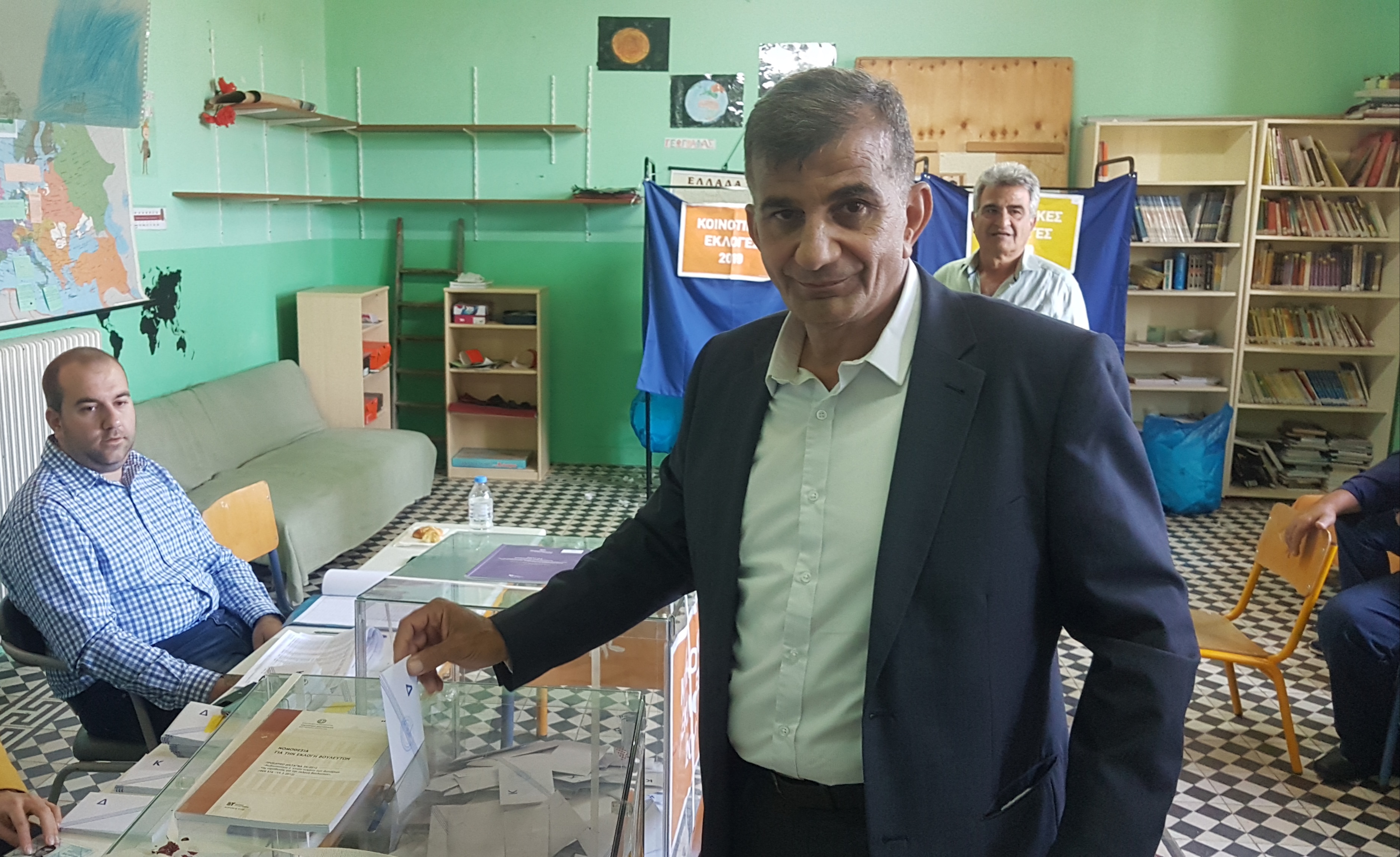 Ψήφισε ο Παντελής Μουρτζανός στον δήμο Αμαρίου