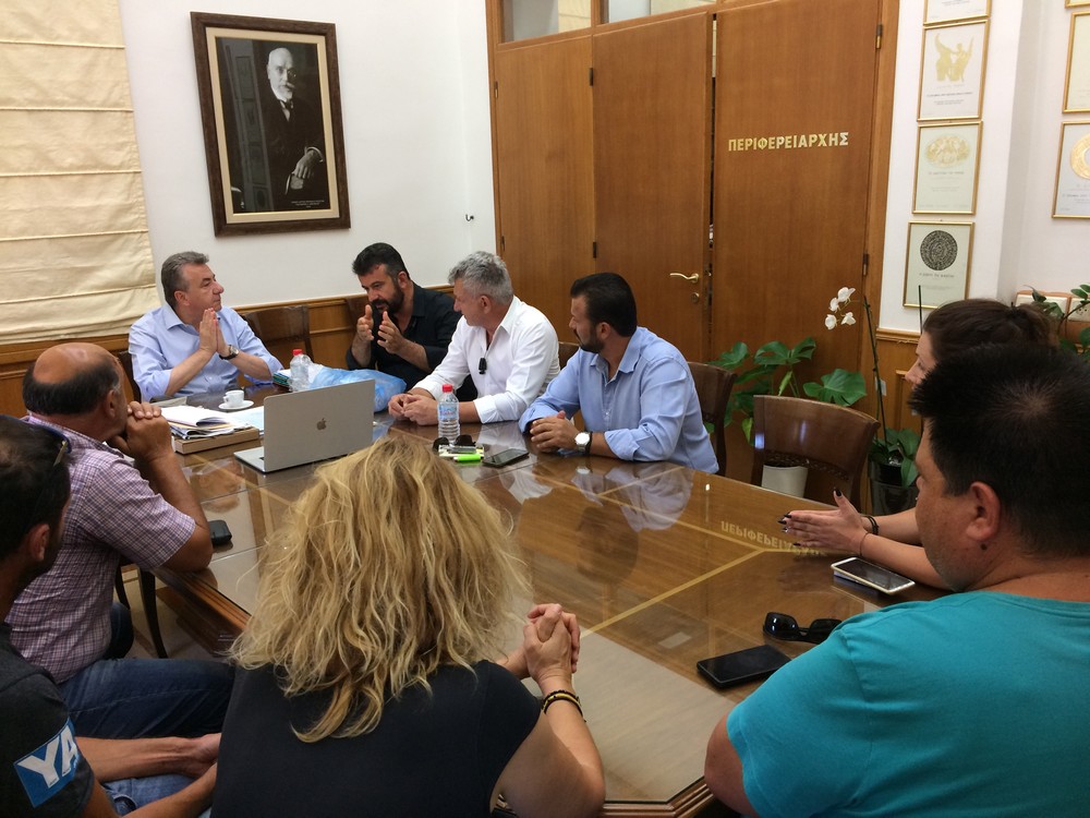 Συνάντηση στην Περιφέρεια Κρήτης για το Μηχανολογικό Μοιρών