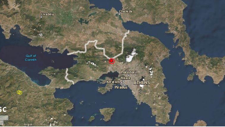 Δυνατός σεισμός ταρακούνησε την Αθήνα