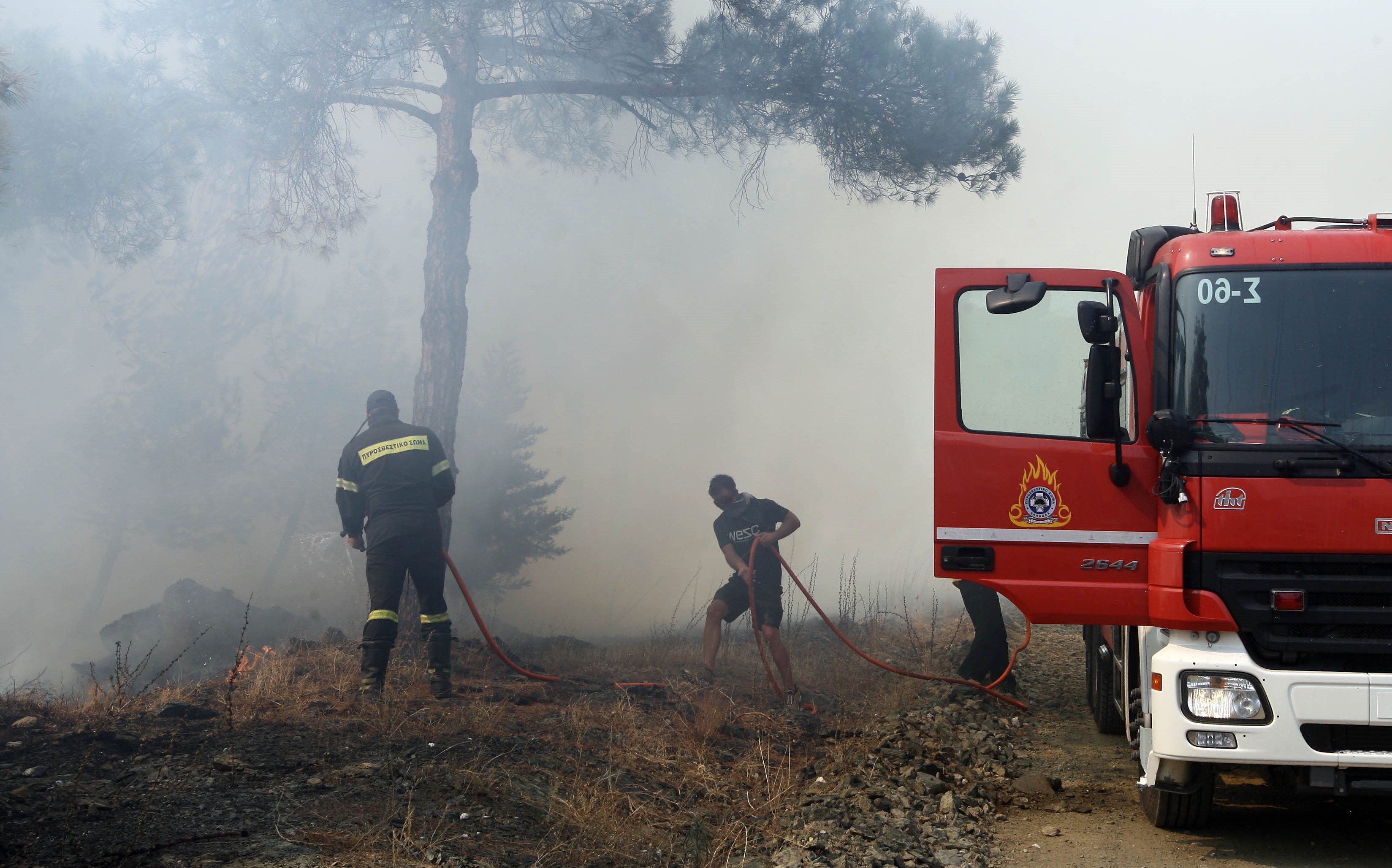 Συναγερμός για φωτιά σε χορτολιβαδική έκταση