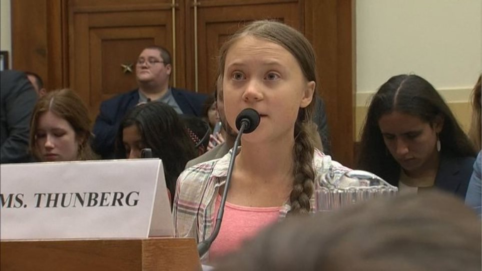 H 16χρονη Γκρέτα στο Κογκρέσο: «Μην ακούτε εμένα για το κλίμα, ακούστε τους επιστήμονες»