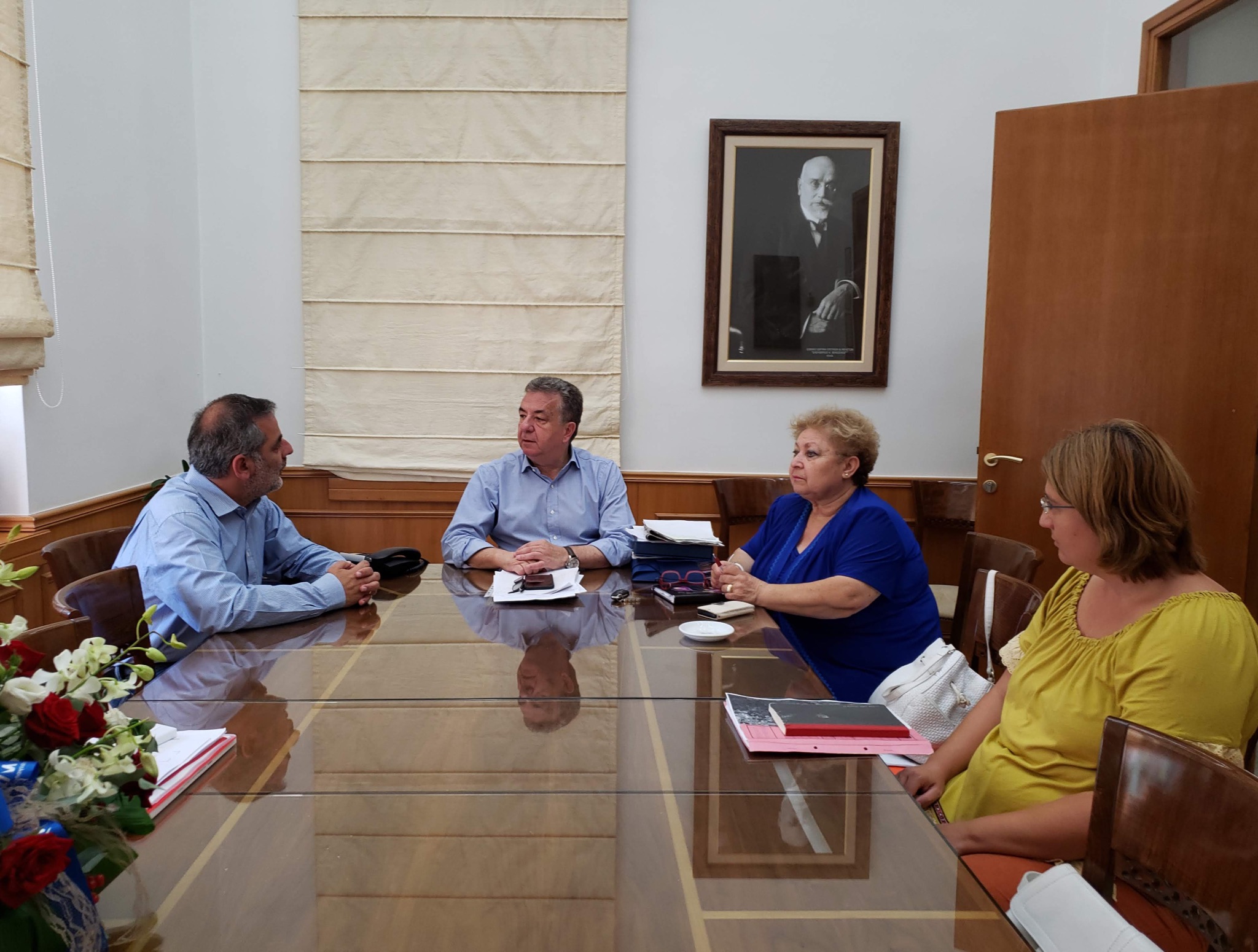 Συνάντηση εργασίας Περιφερειάρχη  με Δήμαρχο Οροπεδίου Λασιθίου