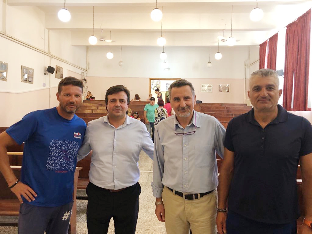 O Nίκος Συριγωνάκης σε εκδηλώσεις για την Πανελλήνια Ημέρα Σχολικού Αθλητισμού