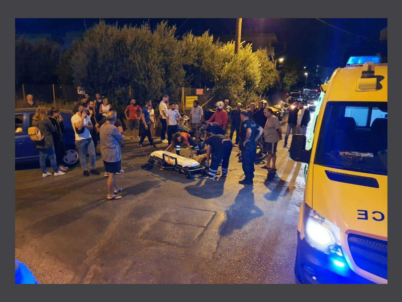 Κρήτη: Σοβαρός τραυματισμός διανομέα σε τροχαίο μετά από σύγκρουση με ΙΧ