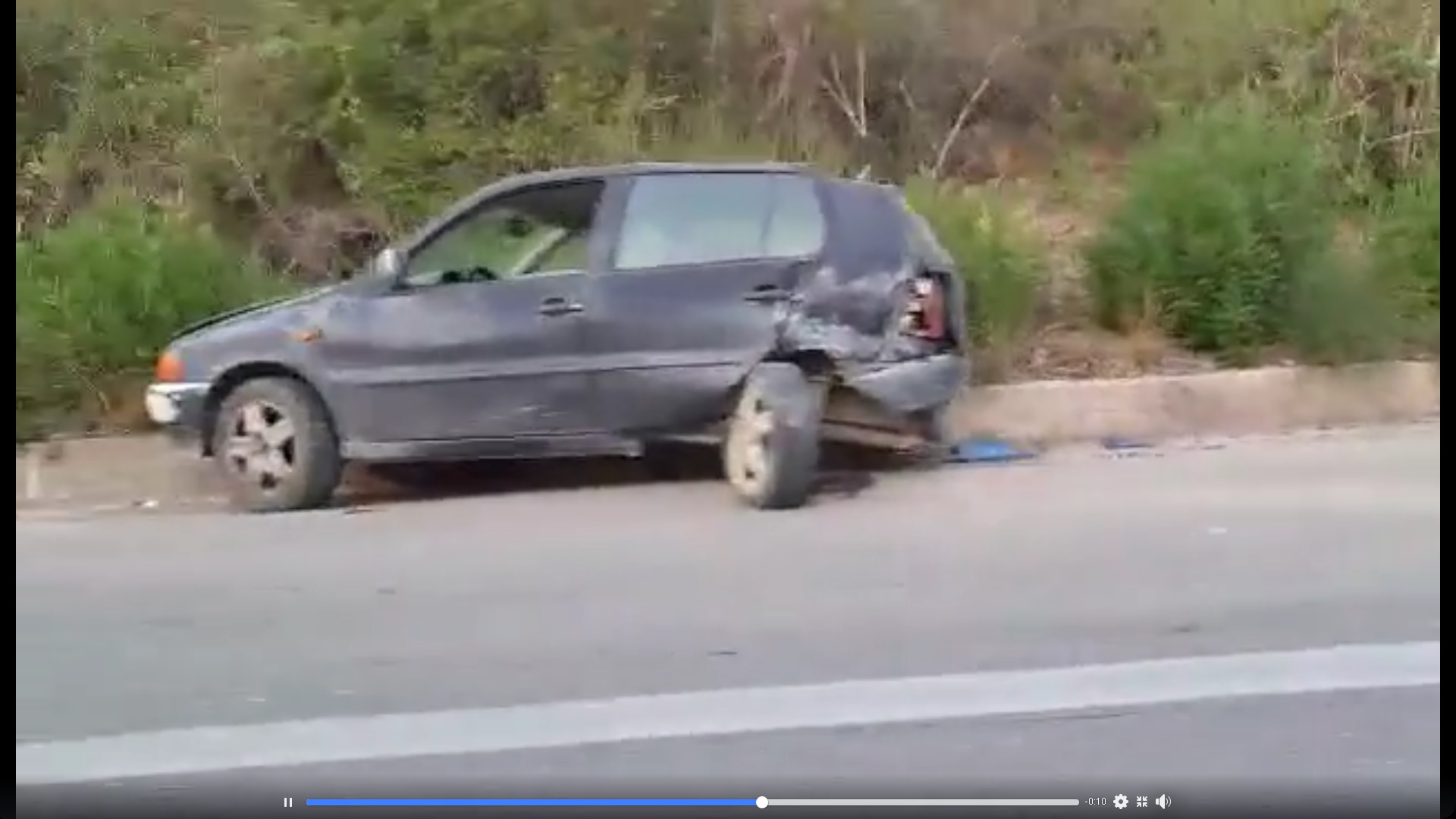 Σύγκρουση δύο οχημάτων στην εθνική οδό Χανίων – Ρεθύμνου (βίντεο)