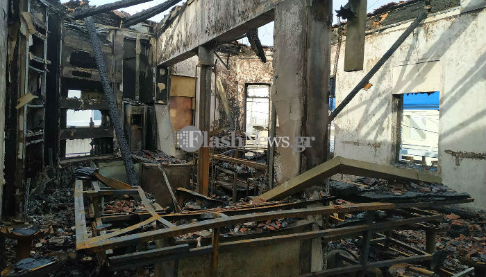 Εικόνες – σοκ από την επιχείρηση καφε μπαρ που κάηκε στα Χανιά (φωτο)