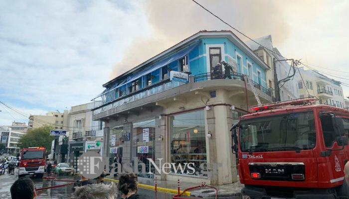Παρανάλωμα του πυρός κτίριο στο κέντρο των Χανίων (φωτο – βίντεο)