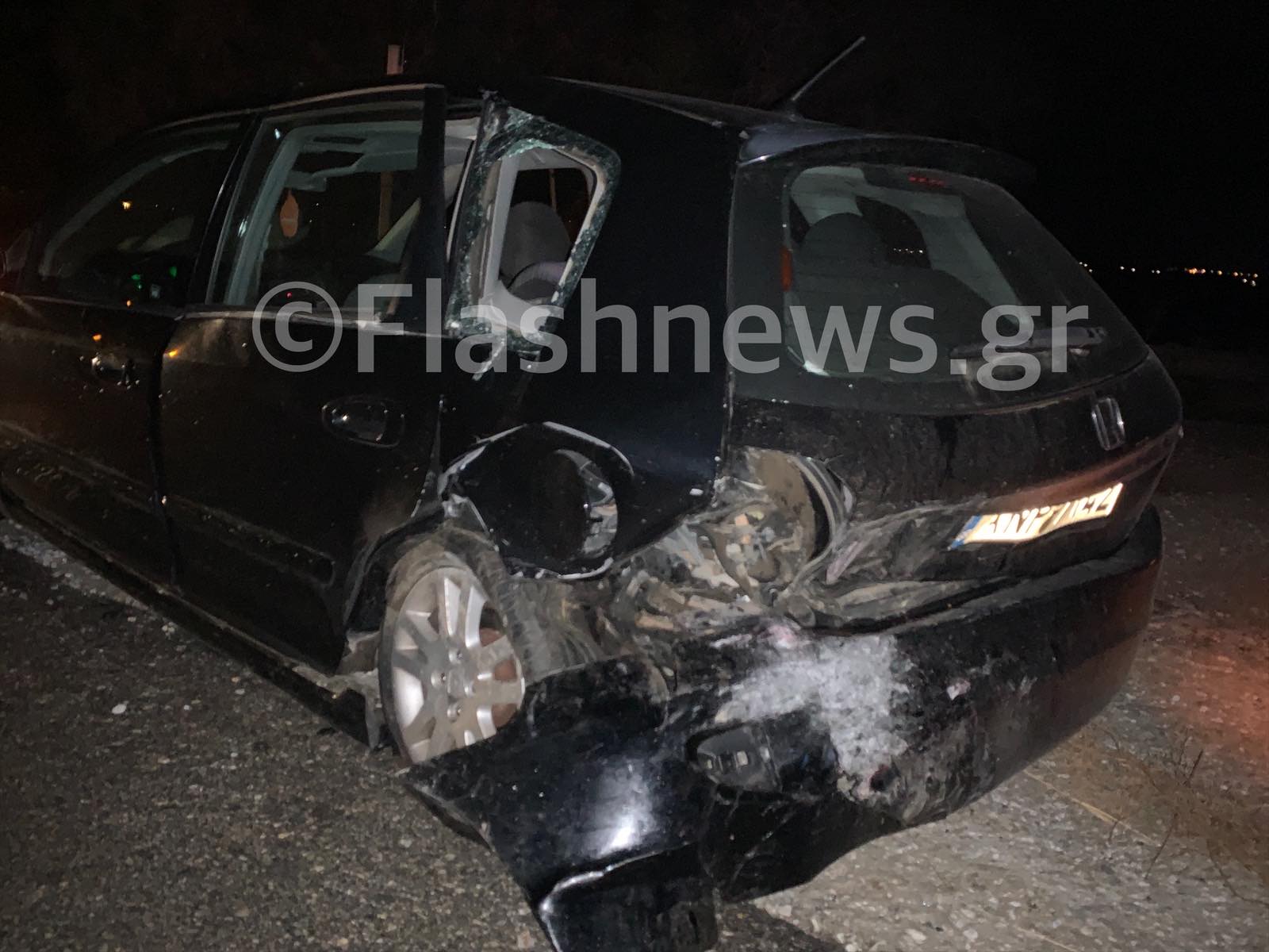 Τροχαίο ατύχημα με τραυματισμό στην εθνική οδό Χανίων – Ρεθύμνου στο Πλατάνι (φωτο)