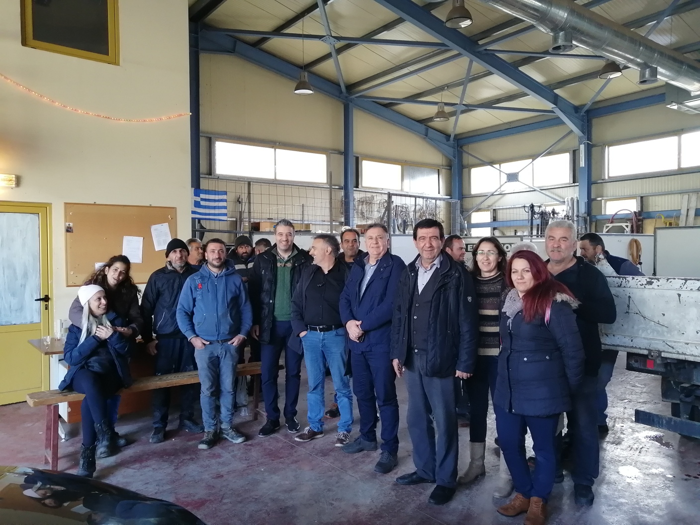 Ευχές με εργαζόμενους του Δήμου Μινώα Πεδιάδας αντάλλαξε ο Δήμαρχος Μανώλης Φραγκάκης