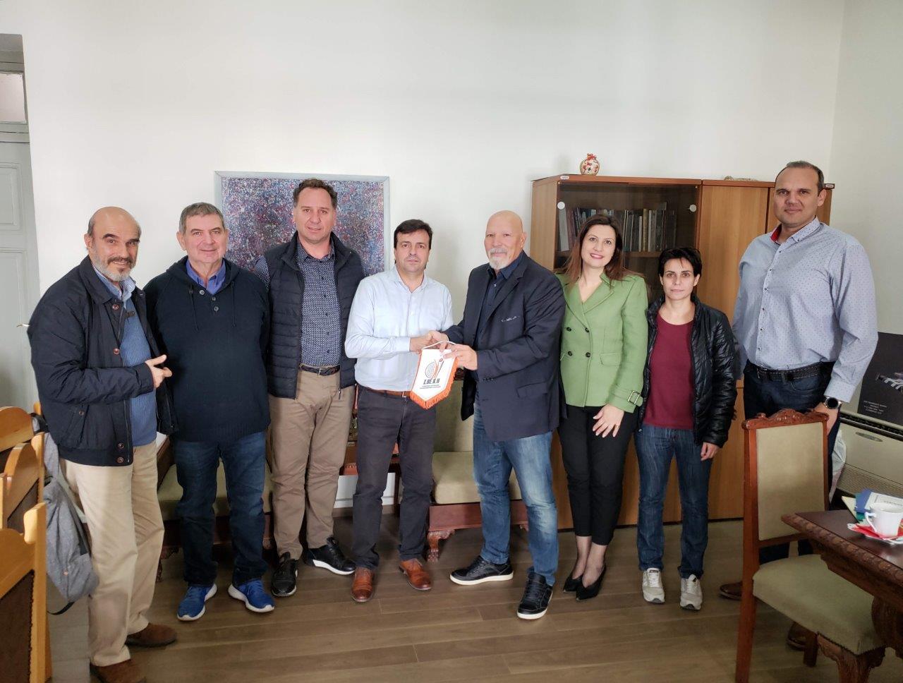 Συνάντηση Αντιπεριφερειάρχη Ηρακλείου με την διοίκηση Συνδέσμου Βετεράνων Καλαθοσφαίρισης