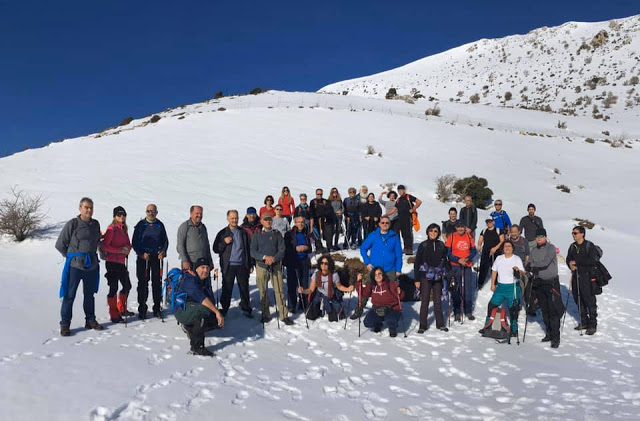Ορειβατικός Αγ. Νικολάου: Πεζοπορία στη χιονισμένη Σελένα
