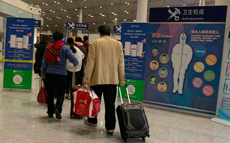 Κοροναϊός: Στη Ρώμη πτήση από την κινεζική Ουχάν, έλεγχος στους 202 επιβάτες