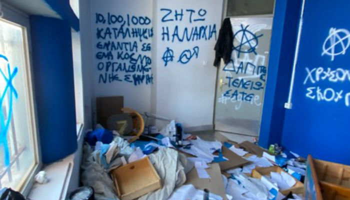 Βανδαλισμοί σε γραφεία φοιτητικής παράταξης στο Πολυτεχνείο Κρήτης (φωτο)