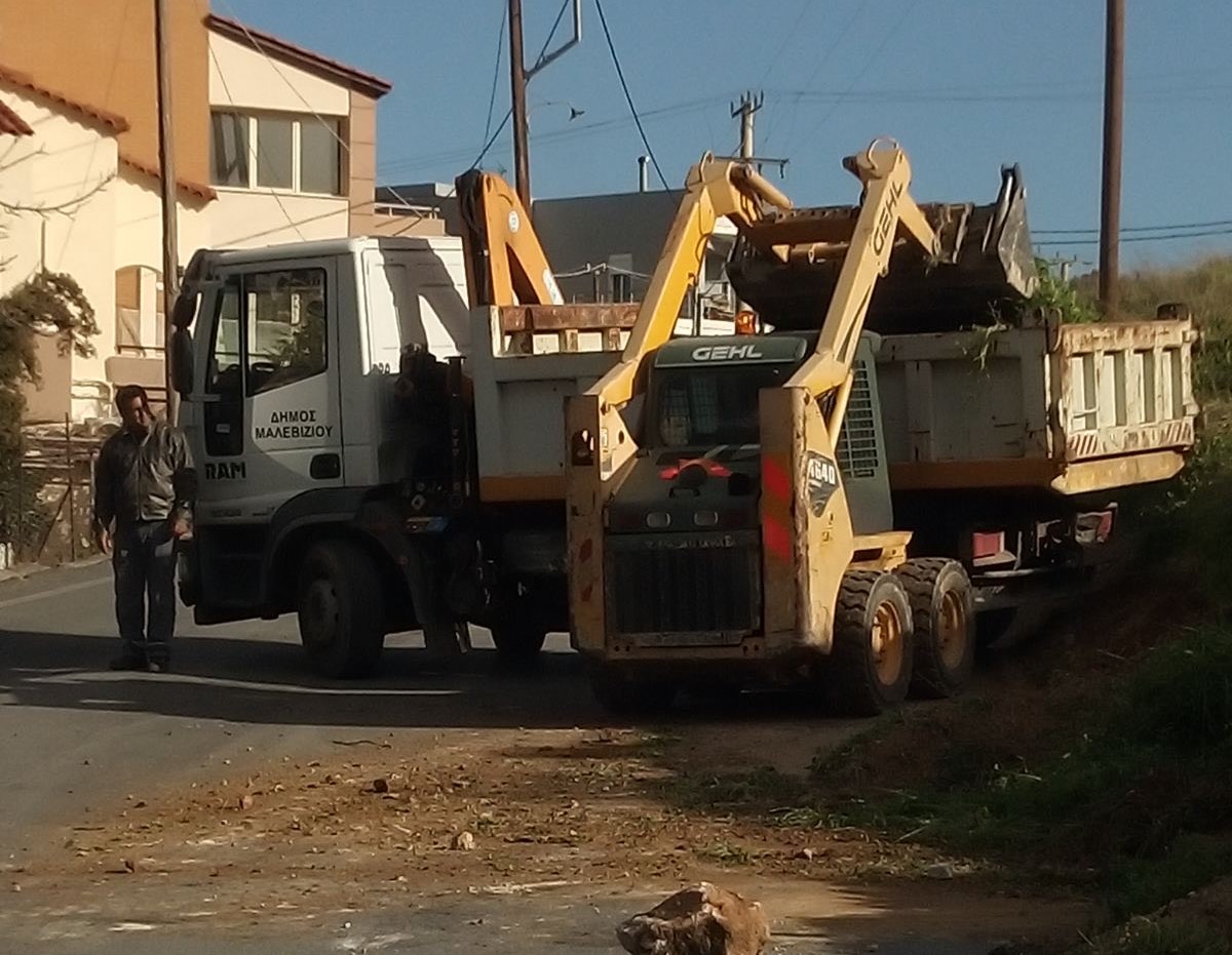 Εντατικοί καθαρισμοί της δημοτικής οδοποιίας στο Μαλεβίζι
