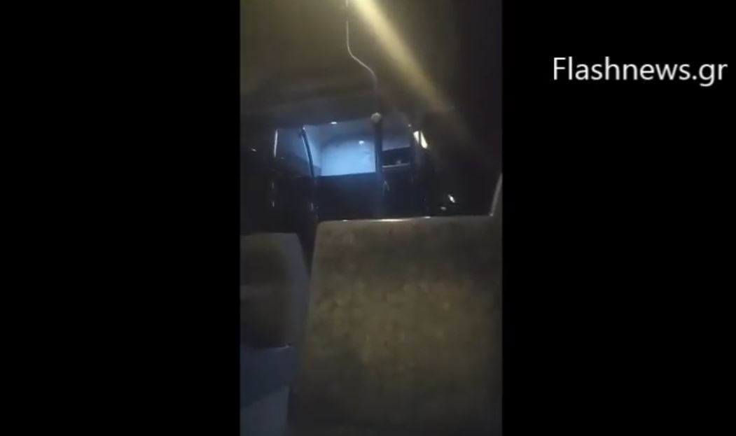 Καβγάς και βαριές κουβέντες σε λεωφορείο που εκτελούσε δρομολόγιο στο Ηράκλειο (βίντεο)