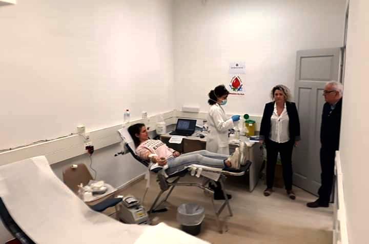 Η Ελένη Μπορμπουδάκη στο νέο σταθμό αιμοδοσίας στην Περιφέρεια Κρήτης