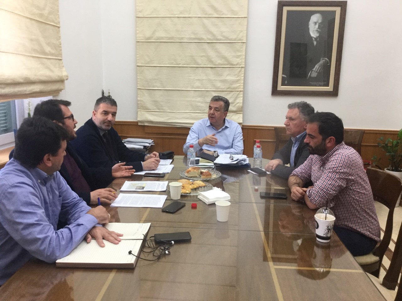 Συνάντηση Αρναουτάκη – Φραγκάκη για τις υποδομές του Δήμου Μινώα Πεδιάδας