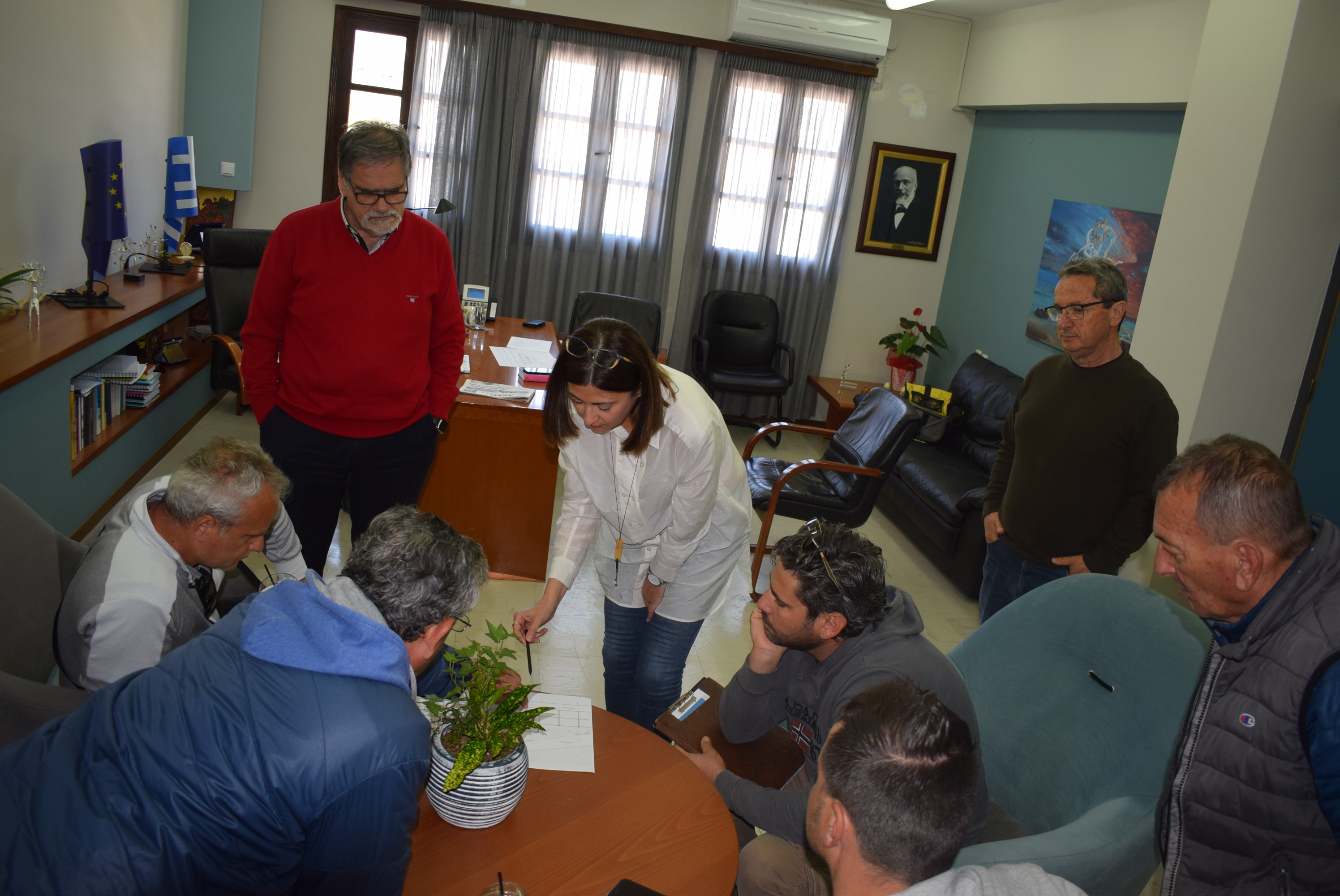Συνάντηση στον Δήμο για την ολοκλήρωση των κατασκευών στην Λίμνη του Αγίου Νικολάου