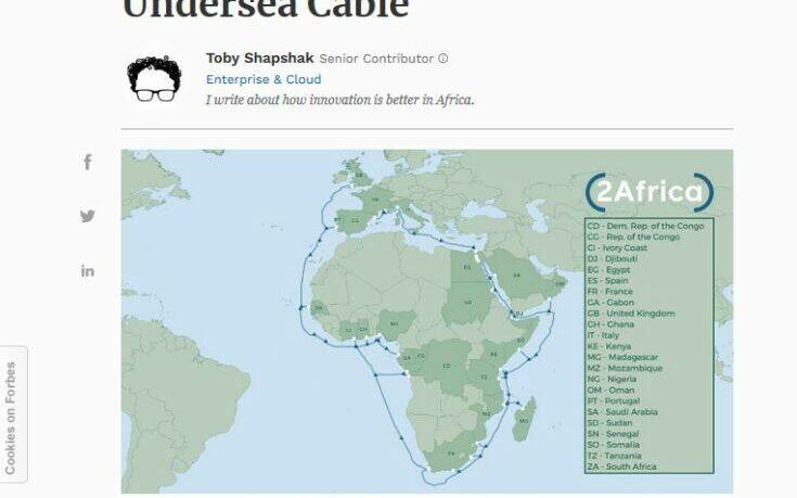 Το Facebook «κυκλώνει» την Αφρική με κολοσσιαίο υποθαλάσσιο καλώδιο 37.000 χλμ.