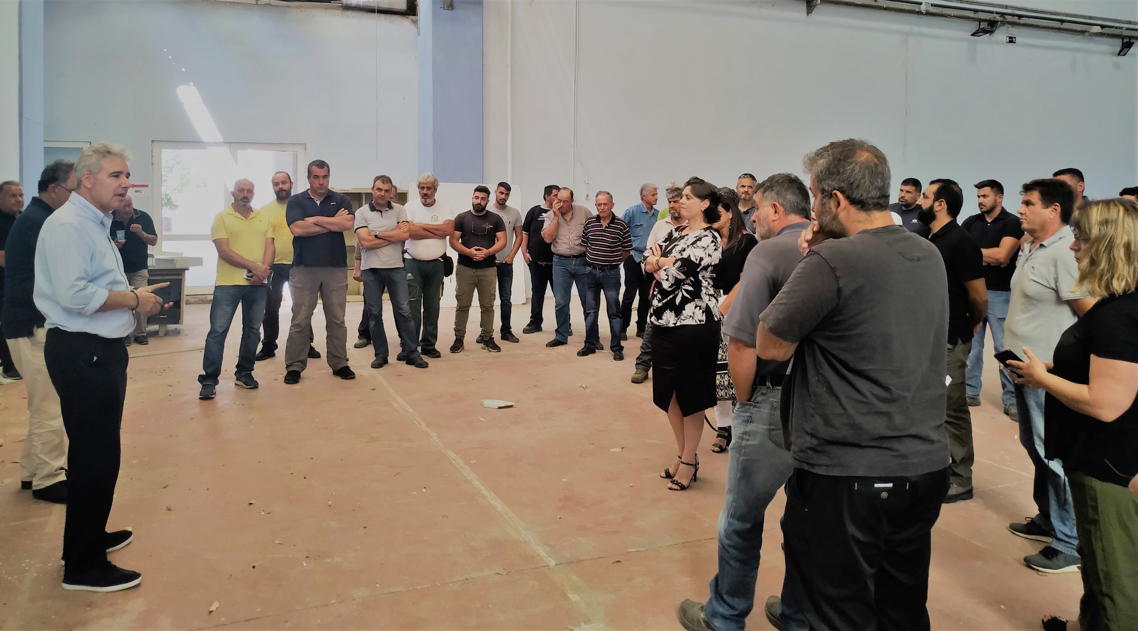 Συνάντηση Άρη Παπαδογιάννη με τα συνεργεία του Οργανισμού Ανάπτυξης Κρήτης