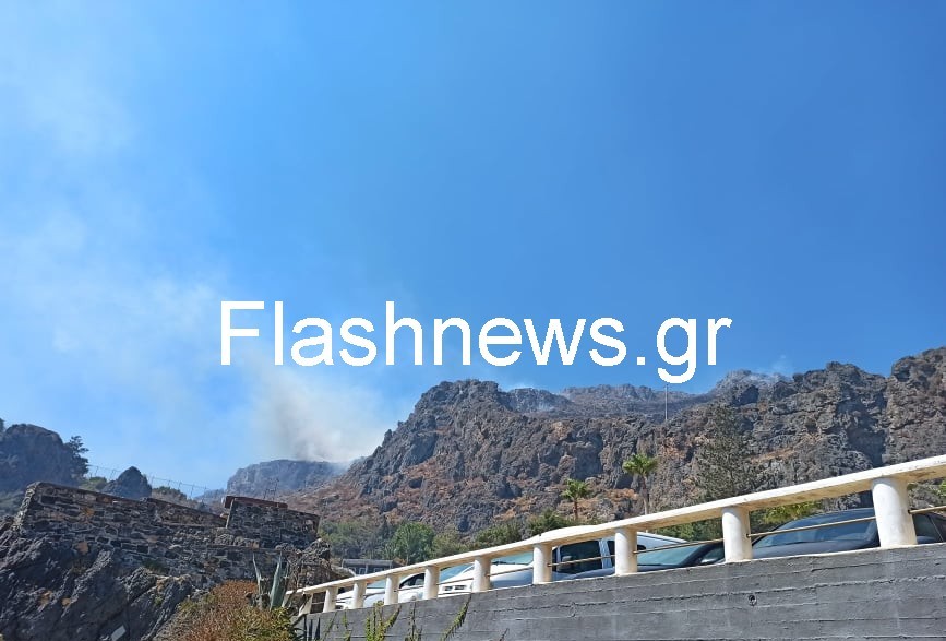 Ρέθυμνο: Υπό έλεγχο η μεγάλη πυρκαγιά στο Δαμνόνι – Παραμένει στο σημείο η πυροσβεστική