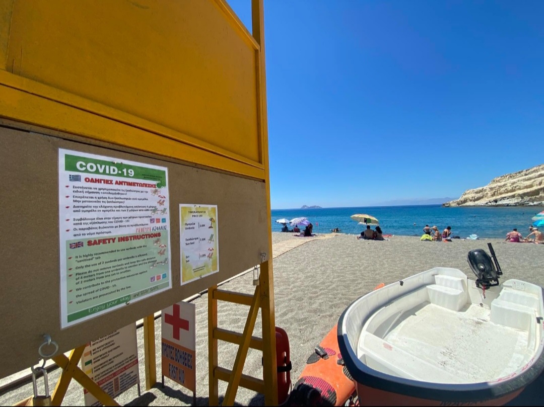Τα Μάταλα έγραψαν ιστορία: Η πρώτη παραλία της Κρήτης με 100% Covid Free