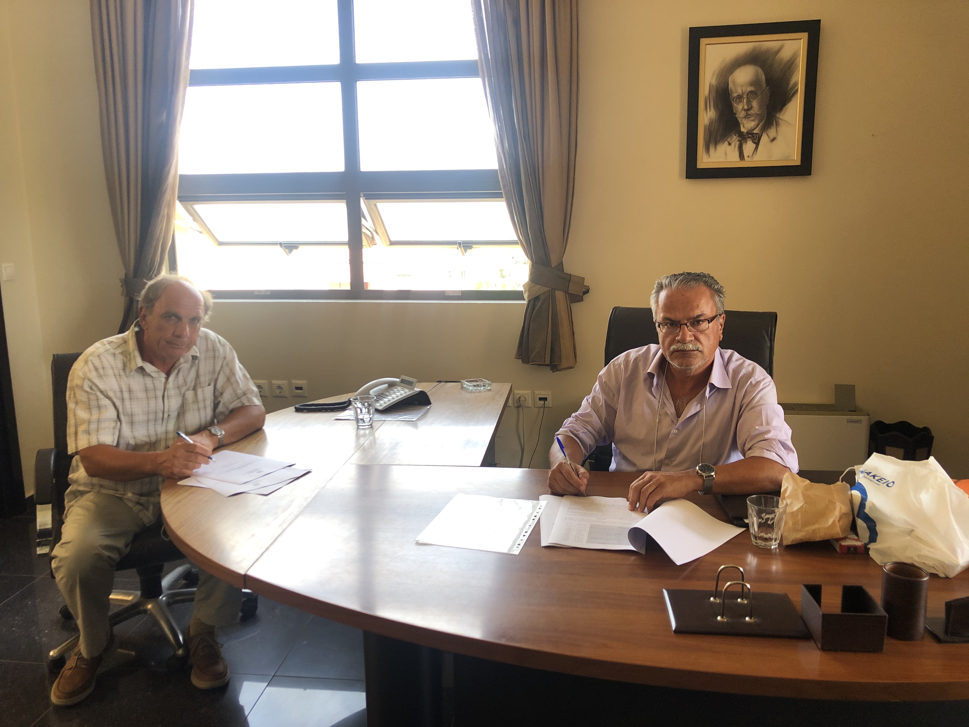 Υπογραφή Σύμβασης για αντιπλημμυρικά έργα του Δήμου Πλατανιά