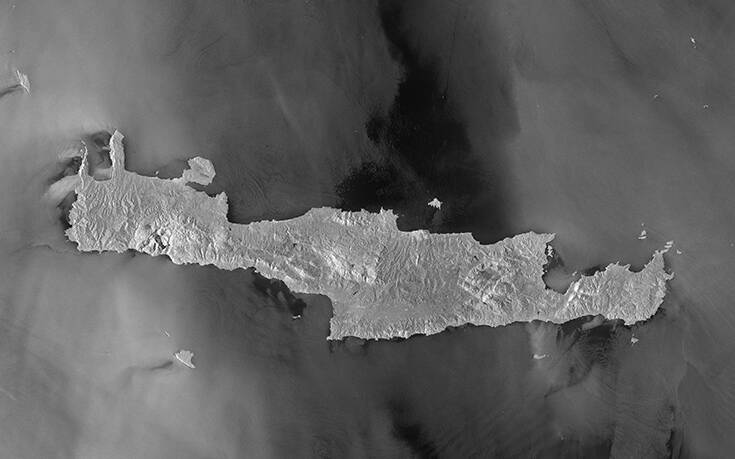 Η εντυπωσιακή φωτογραφία της Κρήτης που τραβήχτηκε από τον ευρωπαϊκό δορυφόρο Copernicus