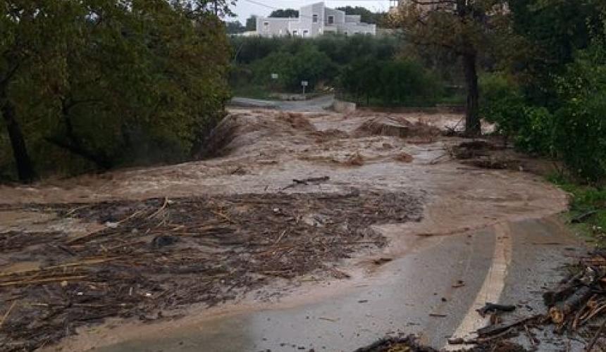 Ρέθυμνο – πλημμύρες: Τα δημοτικά και νηπιαγωγεία που θα μείνουν κλειστά την Τετάρτη