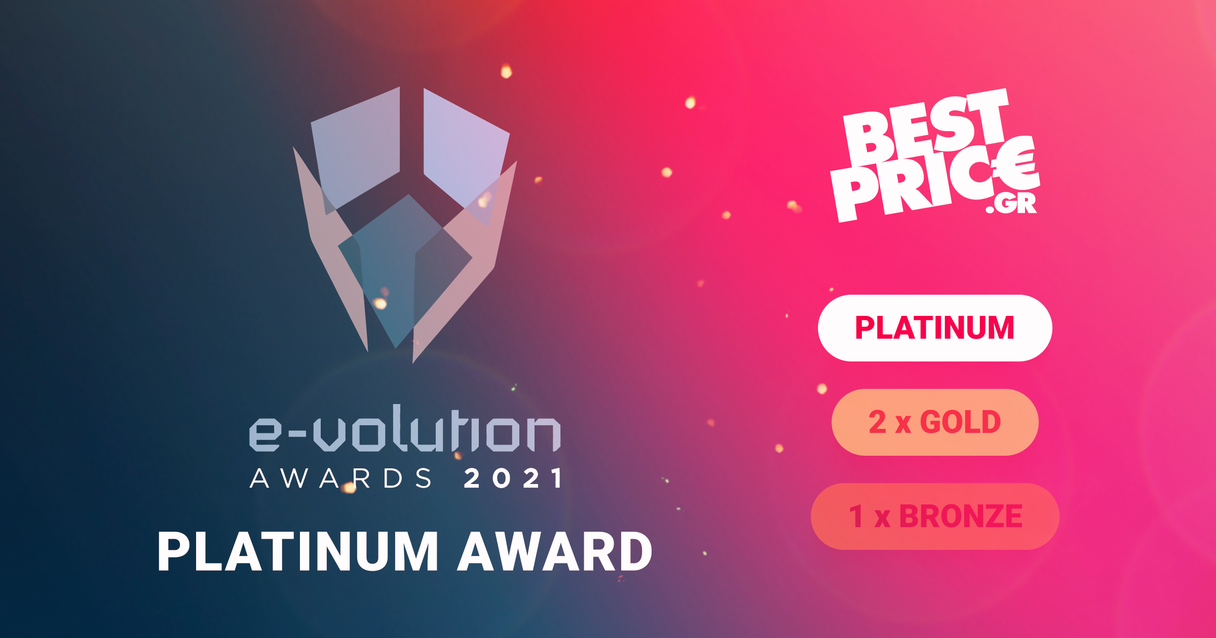 Platinum διάκριση για το BestPrice.gr στα E – volution Awards 2021